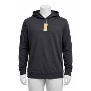 SKIMS Men’s Medium Black Pullover Hoodie Luxe Minimalist Streetwear Workout Gym